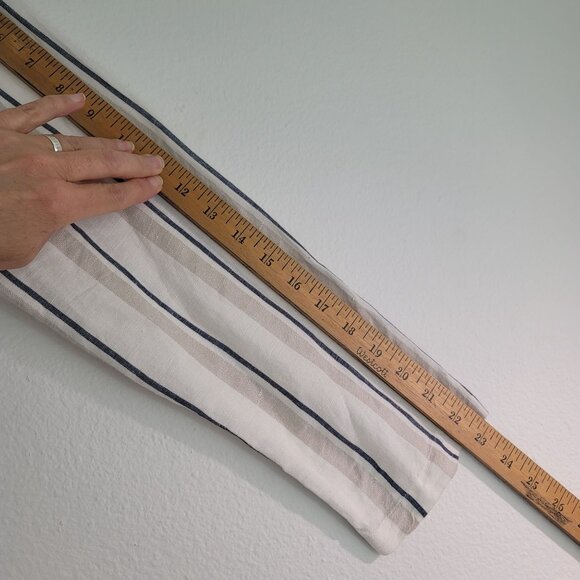 Rails Coco Stripe Linen Utility Military Jacket Womens Sz S Minimalist Layering - Picture 13 of 16